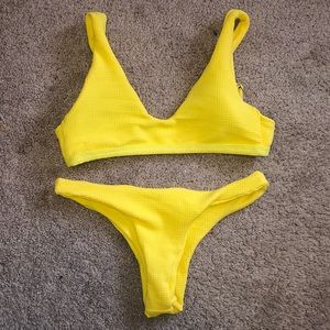Yellow Zaful swimsuit